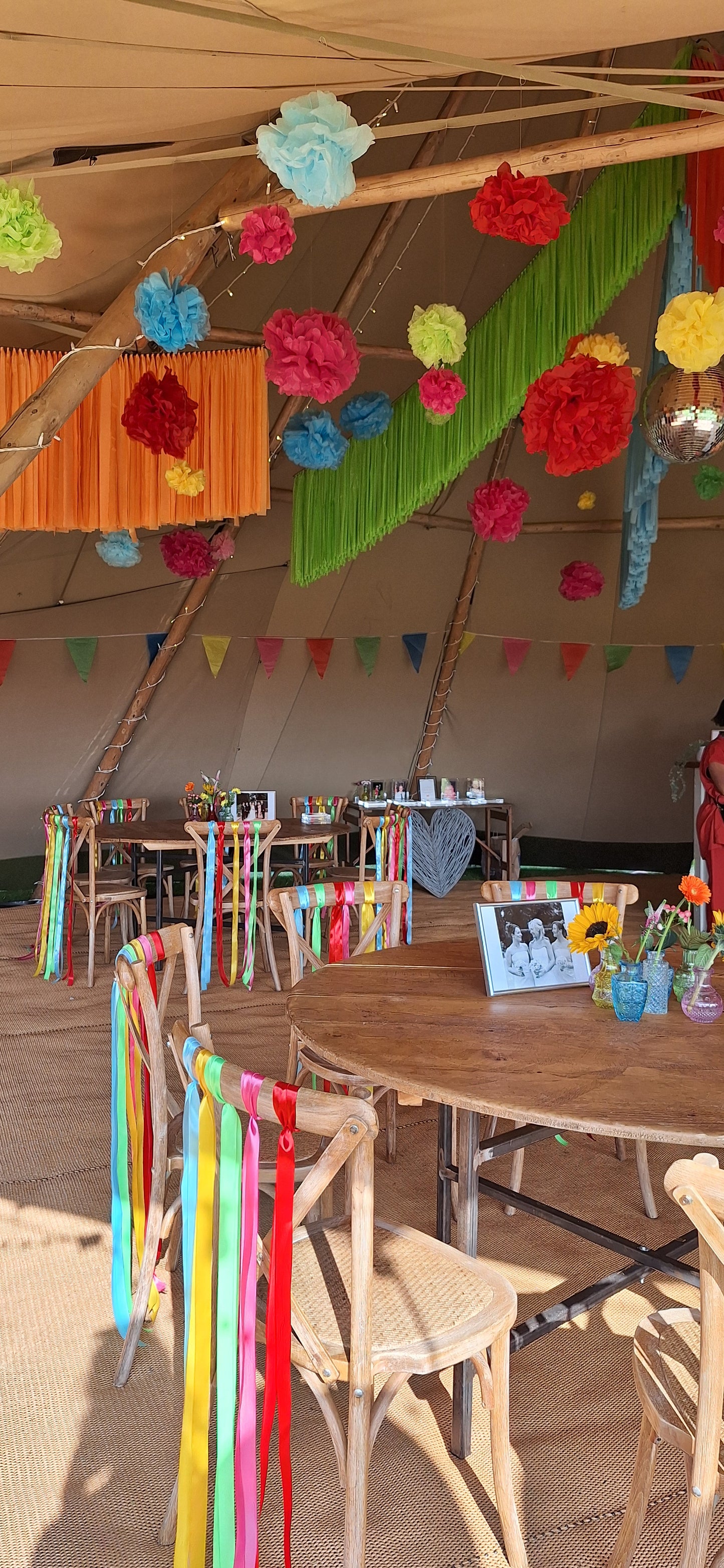 colourful tipi streamers